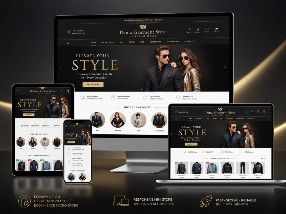 Digital Business Mini Website